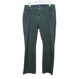 Gap Denim Dark Green Baby Boot Lightweight Mid Rise Corduroy Casual Preppy Pants
